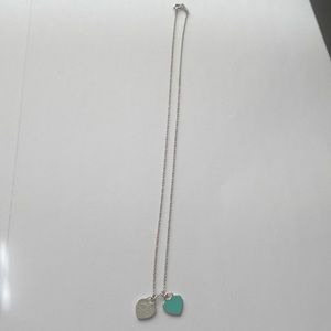 Tiffany Mini Double Heart Tag Pendant